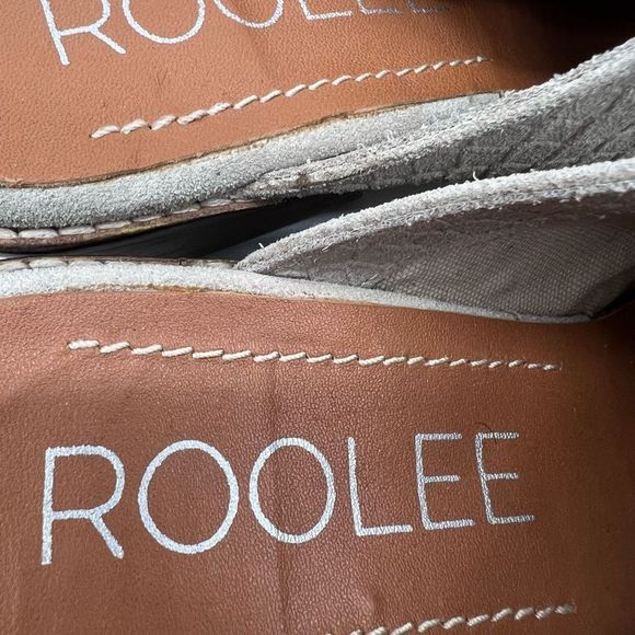 ROOLEE Helen Textured Mule in White Smoke - Picture 6 of 10